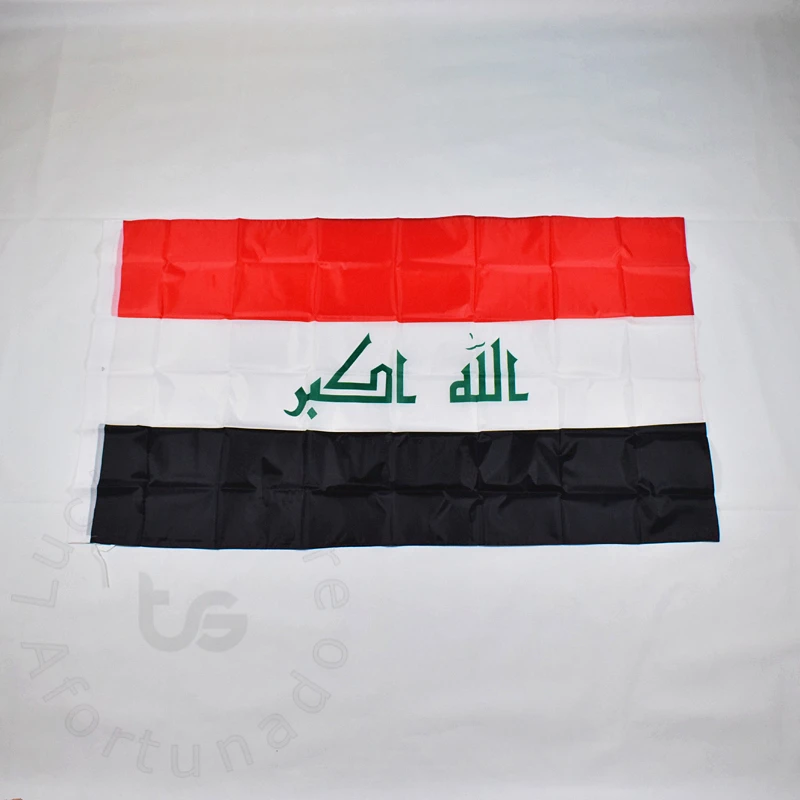 

Iraq Banner Free shipping 90*150cm Iraq National flag for Festival the world cup Home Decoration flag banner