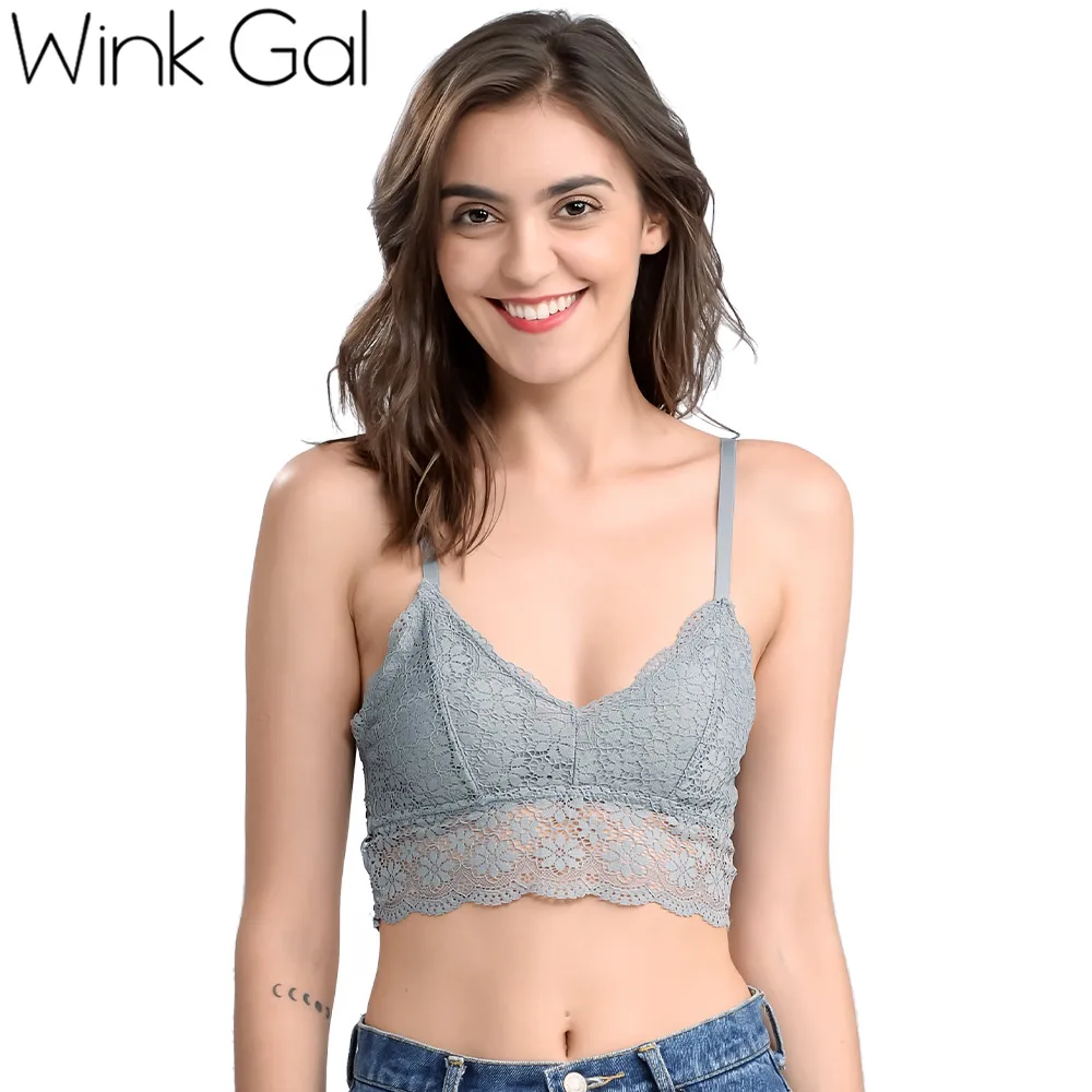 2018 Wink Gal новый модный Удобный женский бюстгальтер с кружевом рисунком цветов