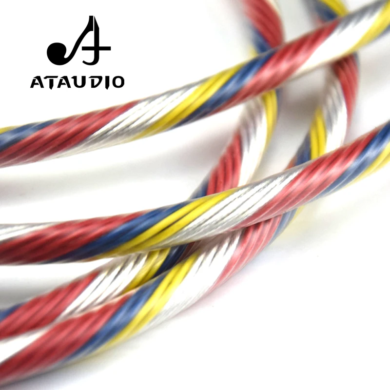 ATAUDIO Hifi посеребренный 2rca штекер к кабель Hi end красочный 6N 2 RCA кабель|rca cable|2 rca cable2 |