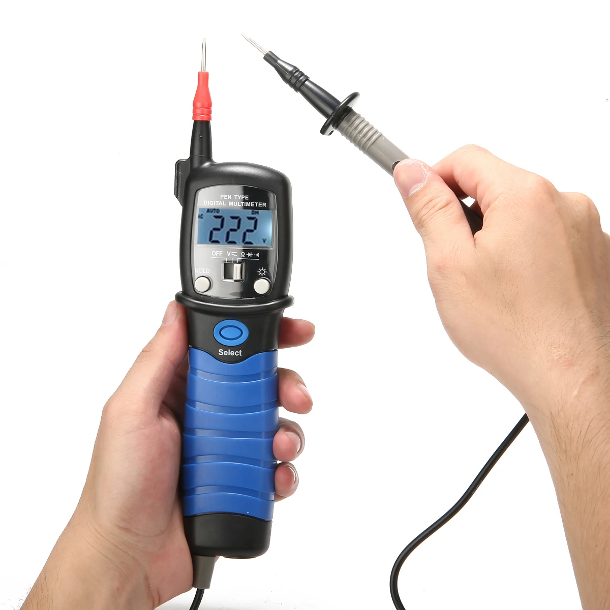 

HP-38B Digital Voltmeter Test Pen Multimeter Electrical AC/DC Power Voltage Meter Resistance Diode Continuity Tester Instrument