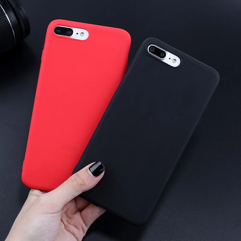 

Candy Simple Case For iPhone XR XS Cases Luxury TPU Cover For iPhone 6 6S 7 Plus 5 SE 5S 8 Plus Xr X XS Max Soft Silicone Fundas