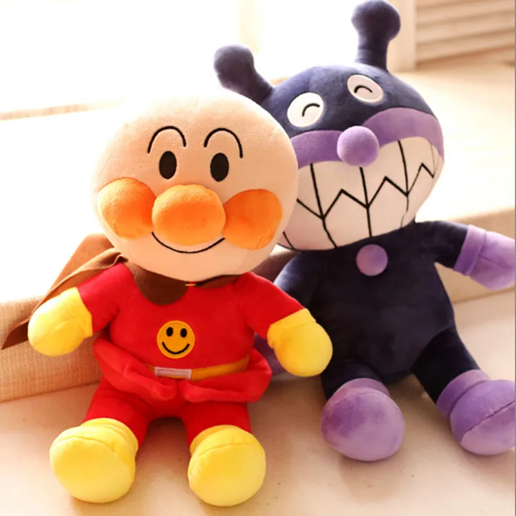 

18cm/36cm Japan anime plush doll bread superman plush toys children doll anpanman bacteria doll ragdoll birthday gift