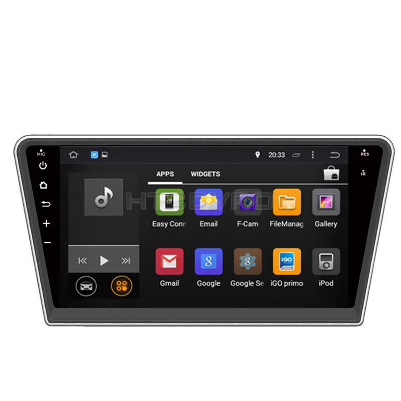 Perfect YMODVHT 10.2inch Octa Core 4GB+32GB Android 9.0 Car DVD Player for Peugeot 408  Radio Stereo GPS Navigation 2