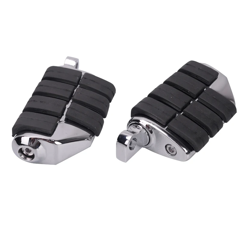 Universal Motorcycle Chrome Front Footpegs Footrest Foot Pegs Foot
