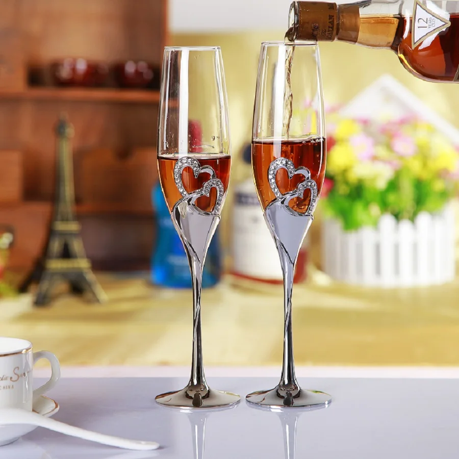 Набор свадебных бокалов для вина 200 мл 2019|flute nickel|flute productschampagne flutes wholesale |