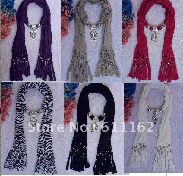 

2018 best sale Fashion Pendant necklace scarves womens scarves shawls novel scarves cotton pashmina scarvf166