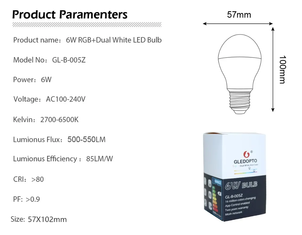 ZIGBEE AC100-240V 6 W светодиодная RGB Лампочка+ CCT двойной белый смартфон приложение Amazon Alexa голосового управления E27 лампа zigbee zll свет ссылка