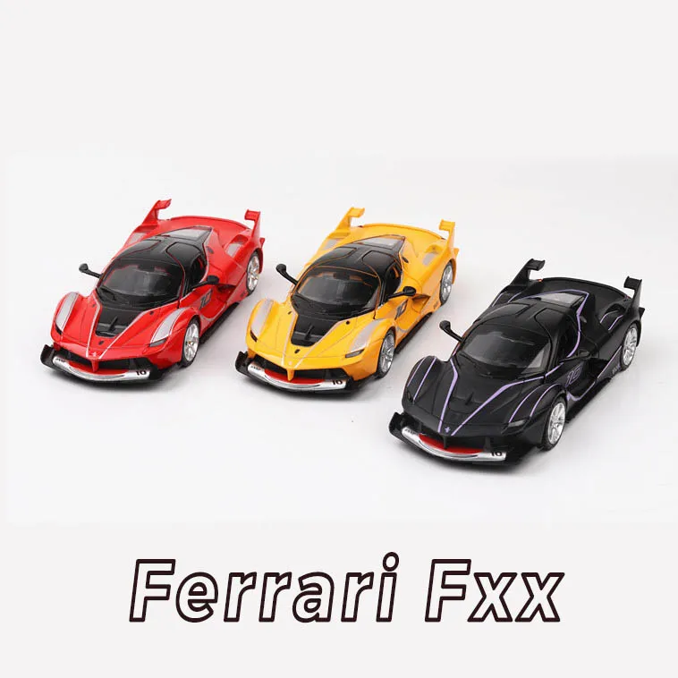 

Ferraris FXX Scale 1:32 Alloy Car Model Diecast Sound Light Pull Back Door Toy For Children Hot Toy Car Hot-Wheel