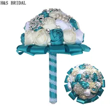 H& S свадебные горный хрусталь свадебный букет с жемчугом аксессуары для свадьбы свадебный букеты Искусственные Букеты Свадебные s букет невесты de Mariage