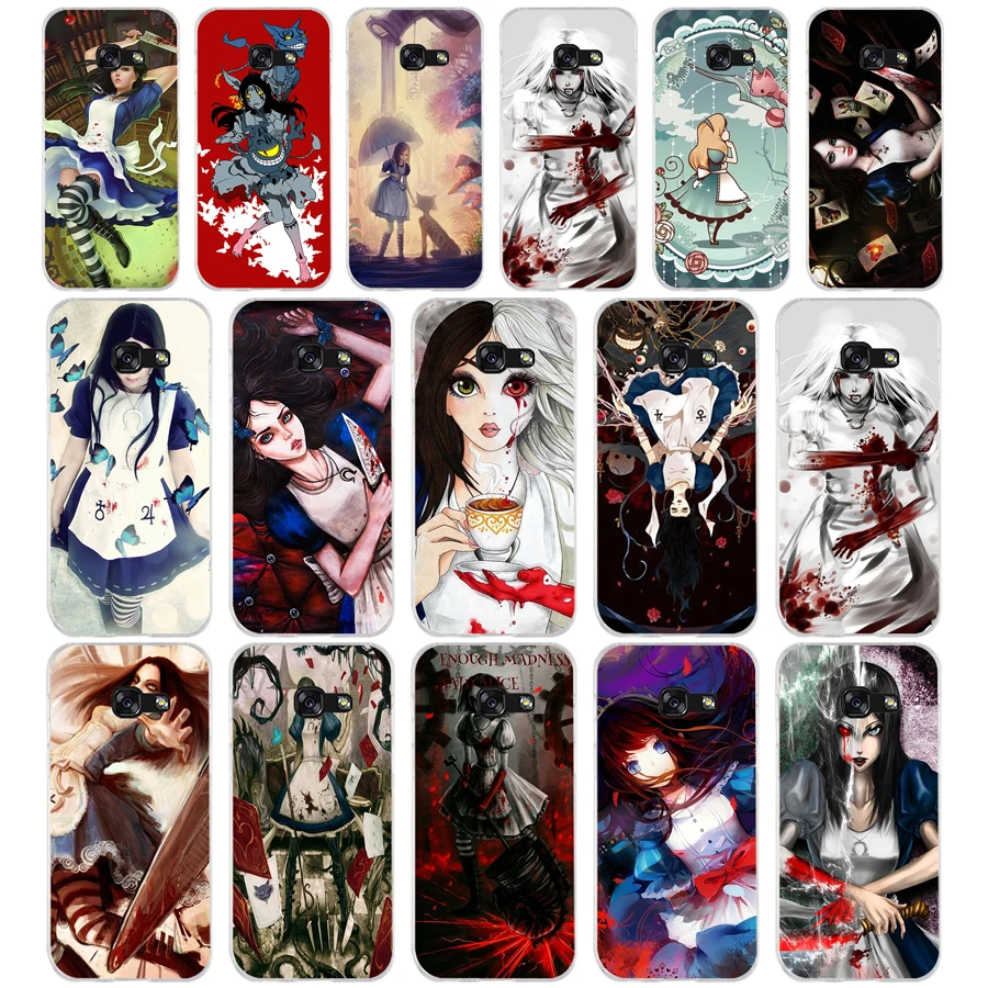 22AQ alice madness returns anime Soft Silicone Tpu Cover phone Case for Samsung galaxy a3 a5 2016 2017 a6 A8 2018 | Мобильные