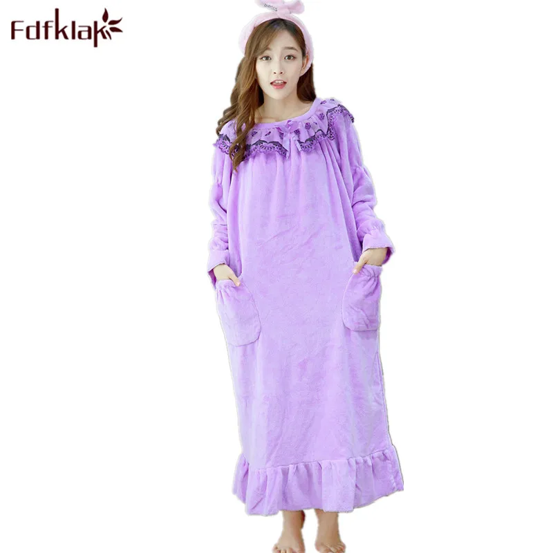 plus size flannel night gowns