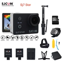 Оригинальный SJCAM SJ7 Star Wi-Fi 4 К гироскопа сенсорный экран Ambarella A12S75 30 м водонепроницаемый пульт дистанционного камера Action Sports Car мини dvr