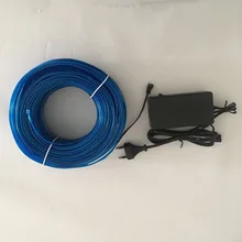 2,3 мм sewable el wire 50 м рулон с инвертором переменного тока el wire welted электролюминесцентный провод гибкий неон