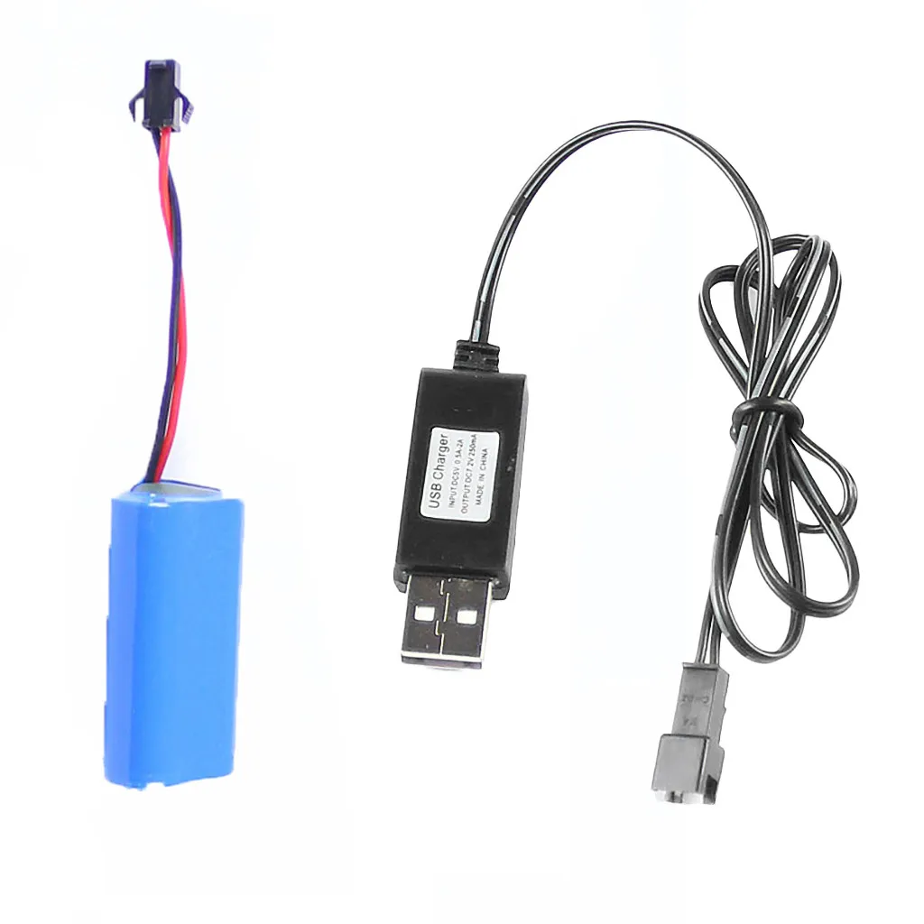 

Upgrade Set Battery & Charging Cable Part Kit for 1/16 WPL RC Military Truck Parts Accessories Toys for Children