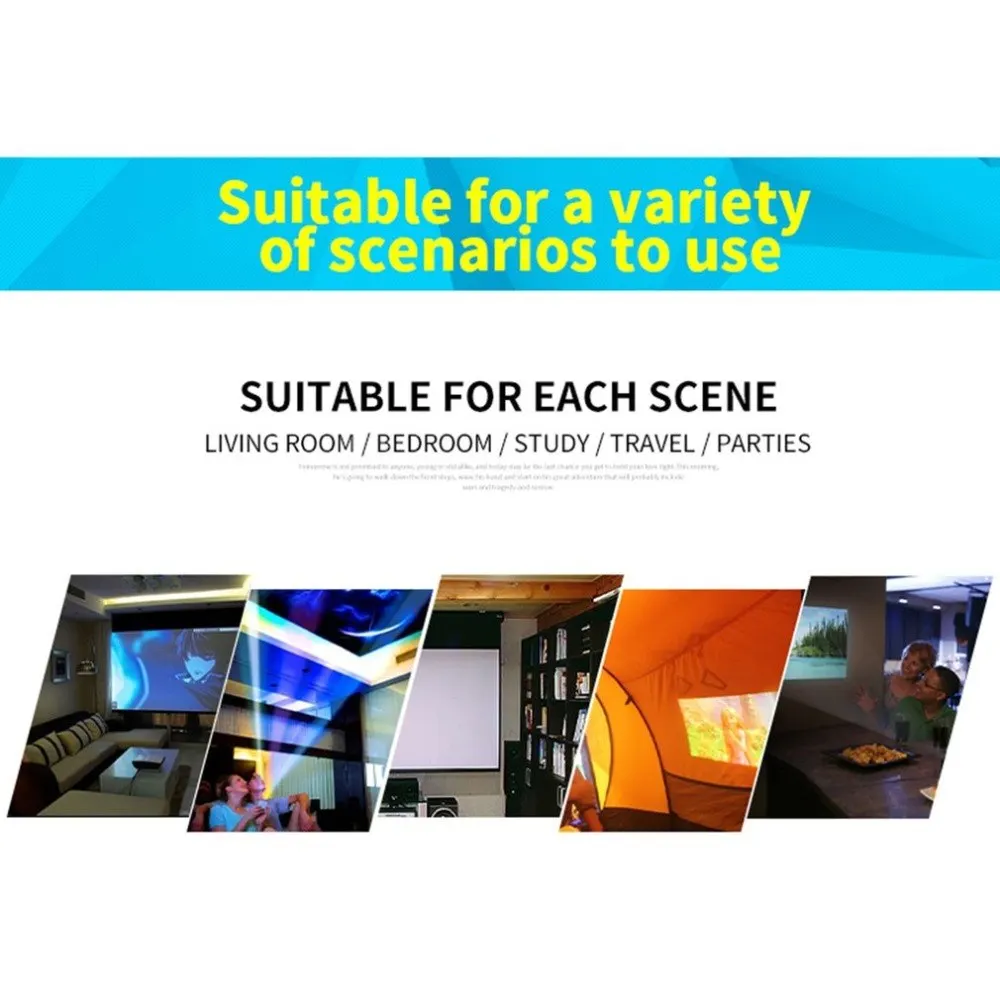 UC18 HD 1080 P TFT LCD المدمجة الاحجام eHome البسيطة HD العارض التلفزيون متعددة مشغل الوسائط المسرح السينما المنزلية عارض فيديو