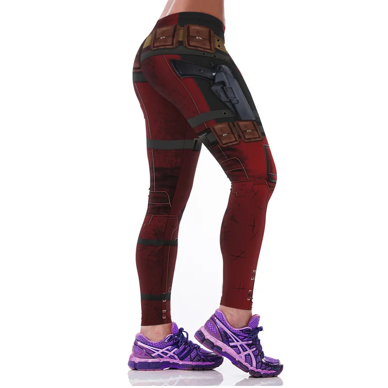 Леггинсы женские модные дизайнерские женские брюки Звездные войны леггинсы с высокой талией воин оборудование цифровой 3d ПРИНТ леггинсы