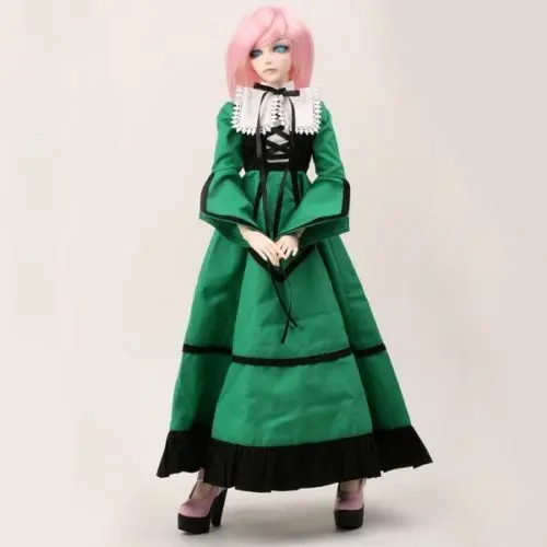 

[wamami]110# Green Dress/Outfit/Outfit 1/3 SD DZ DOD BJD Doll Dollfie