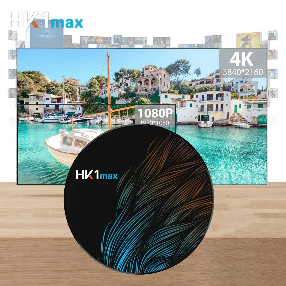 

HK1 MAX Android 9.0 Smart tv box 2.4G Wifi 2GB 16GB RK3328 Quad Core 4K miracast 1080P HD hk1max Set Top Box pk h96 media player