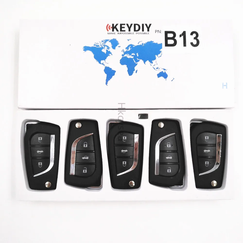 5 шт. B13 5 шт. B07 KEYDIY серии B 3 кнопки дистанционного ключа для KD900 URG200 KD-X2 мини KD генератор автомобильных ключей