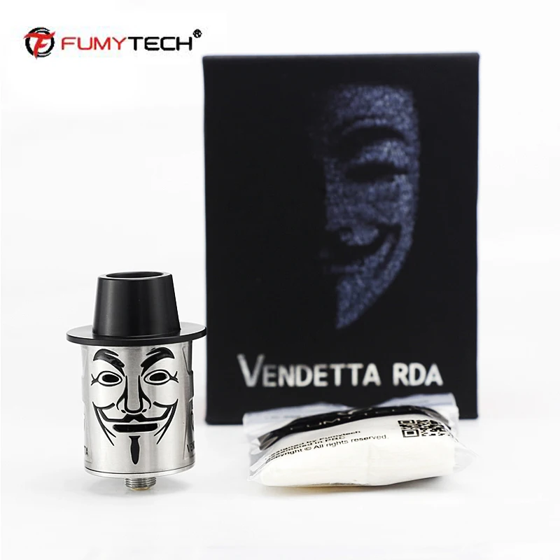 Оригинальный испаритель Fumytech RDA Vendetta 25 мм бак для вейпа электронная сигарета