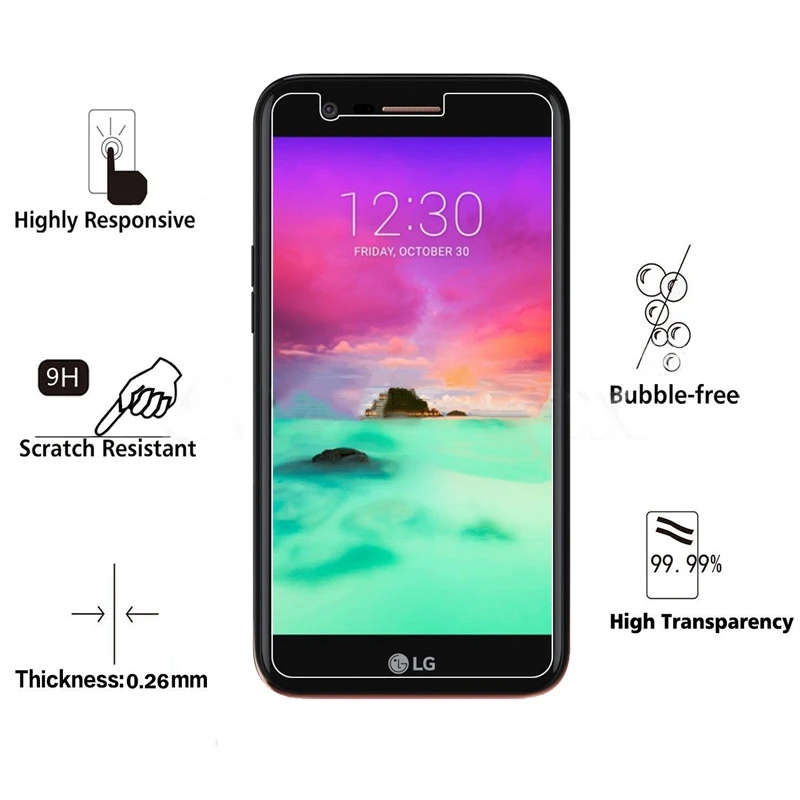 MRGO закаленное стекло для LG K8 защита экрана телефона 9H 2.5D Защитная пленка для LG K8 закаленное стекло