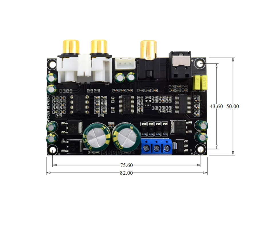 AIYIMA HIFI лихорадка High Fidelity CS4398 CS8416 коаксиальный Оптический аудио декодер ЦАП MP3 декодирования доска DIY для Мощность усилители