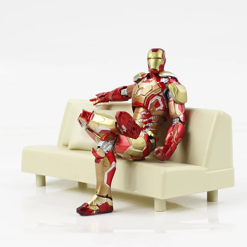 2 стиля 15 см Железный человек Mark 42 с диванной фигуркой игрушки супергерой Железный человек ПВХ фигурка модель коллекционные игрушки подарки с коробкой