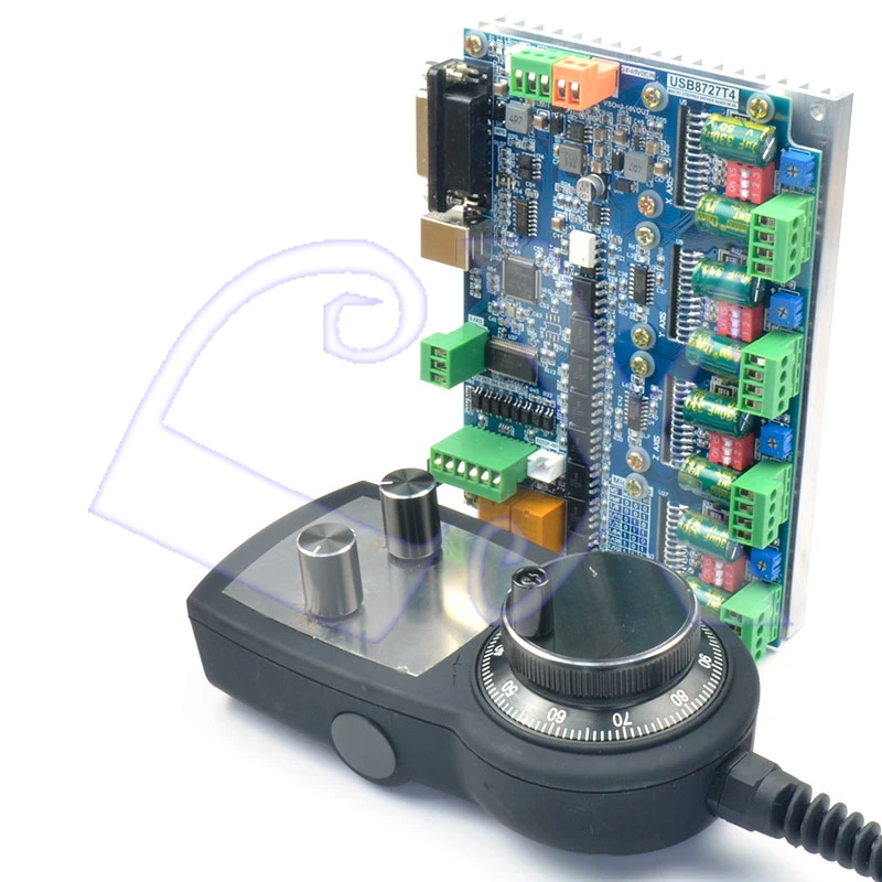 Бесплатная доставка 125 К USB Mach3 4 оси шаговый двигатель Drive Card + MPG ручной генератор