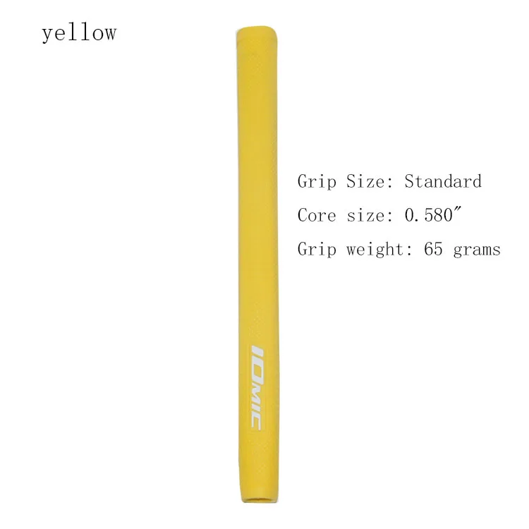 Новинка! IOMIC Absolute-X Putter Grip TPE/Резина 9 цветов - Цвет: Yellow