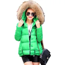 Plus Size M XXXL New Women s Short Thick Large Faux Fur Collar Winter Snow Warm