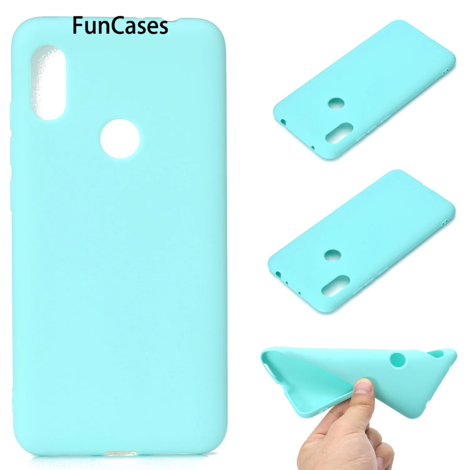 Murni Putih Ponsel Shell untuk Telepon Huawei Y6 2019 Coque Iphone Ponsel S Casa Huawei Capa Kehormatan 8A Bermain Lembut TPU Case