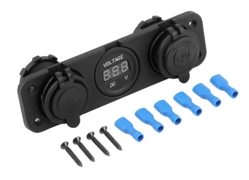 

IZTOSS Dual USB Adapter Charger Digital Voltmeter Cigarette Lighter Sockets