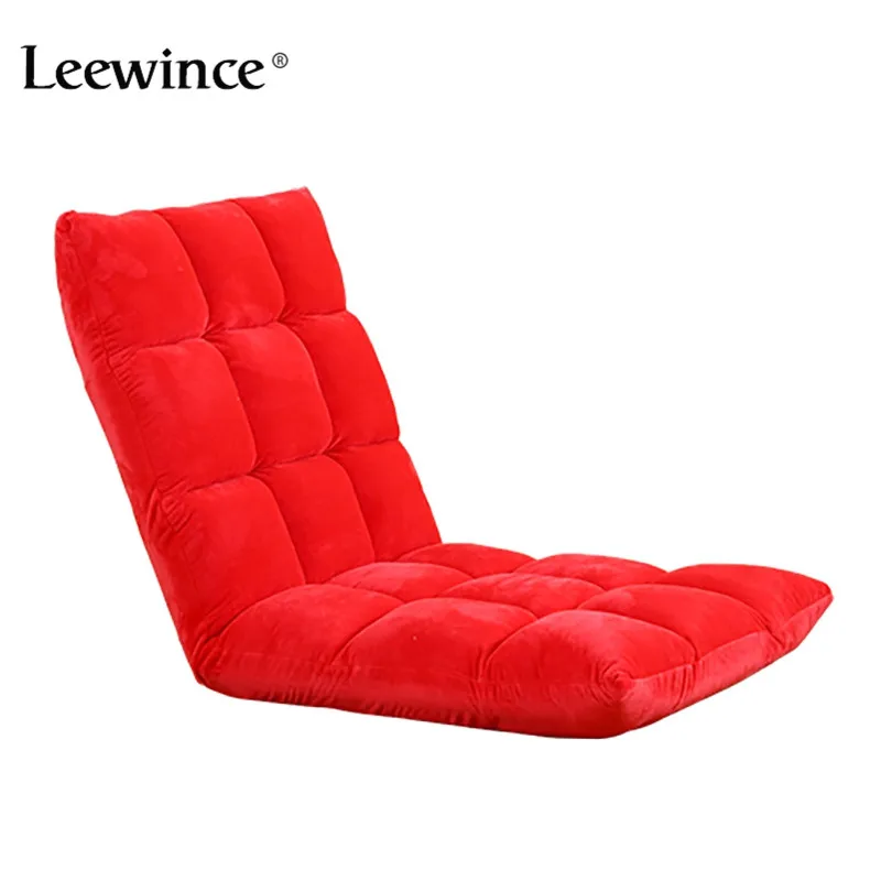 Leewince Modern Living Room Lazy Sofa Couch Floor Gaming Chair Folding Adjustab Sleeping Sofa Bed Lazy