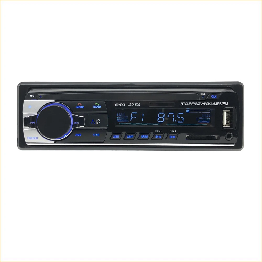 Autoradio 1 Din Bluetooth Radio SD MP3 Player Coche Car Radios Estereo  Poste Para Auto Audio Stereo Carro Samochodowe Automotivo