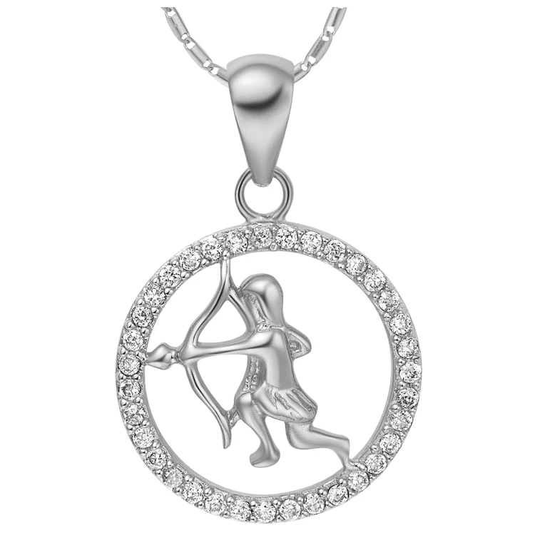 12 весов, Стрелец, Скорпион, Знак зодиака, созвездие, ожерелье, Зодиак, колье, ожерелья для женщин, ювелирные изделия, подарок для подруги - Окраска металла: XMKN1066