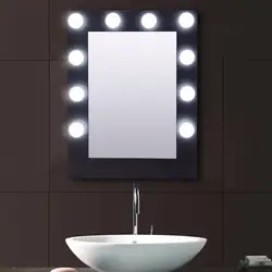 Giantex косметическое зеркало для макияжа освещенные столешницы зеркало диммер СВЕТОДИОДНЫЙ современная мебель с подсветкой HB85209