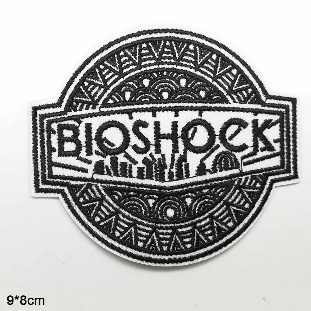 Bioshock/нашивка для одежды с вышивкой из железа для девочек и мальчиков - Цвет: BIOSHOCK black