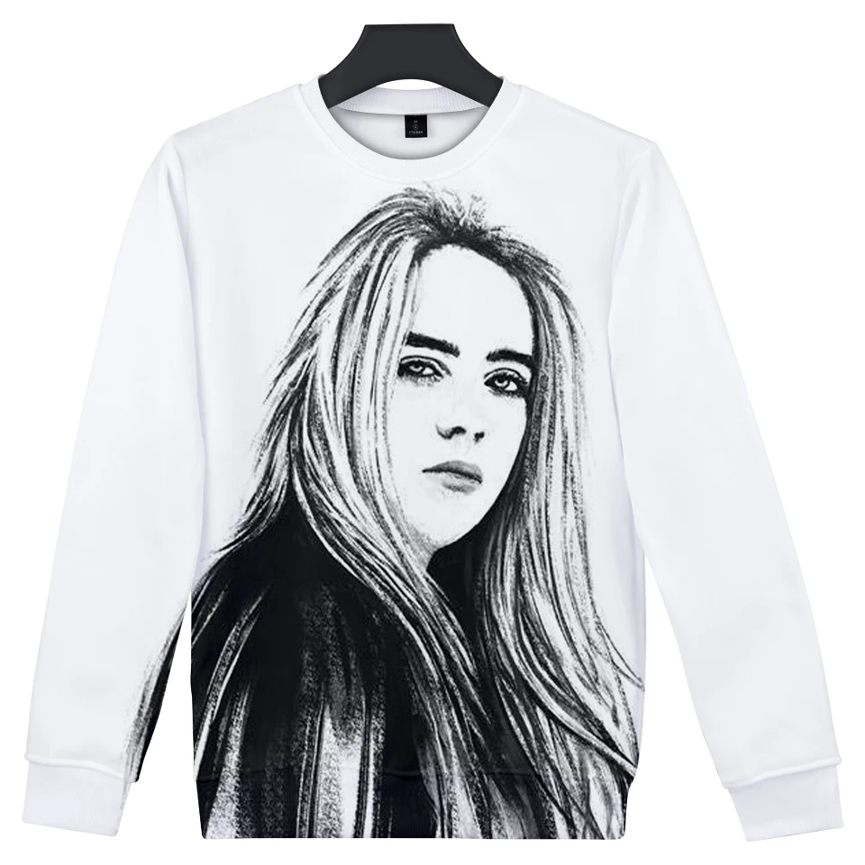  2019 3D Billie Eilish Print Women/men Clothes 2019 Hot Sale Casual Harajuku Cool summer Hoodies Swe