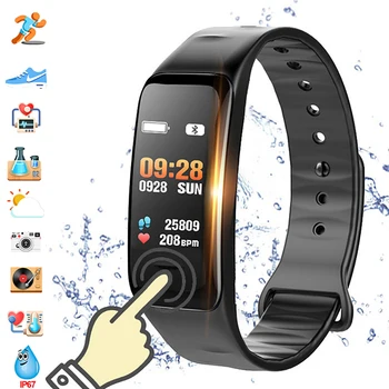 

Fitness Tracker Smart Bracelet Waterproof Heart Rate Monitor Health Fitness Tracker Bluetooth Smart Watch for Sport PK MI Band4