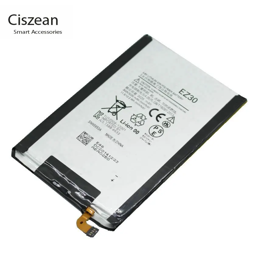 

Ciszean 1x EZ30 3220mAh /12.2Wh Replacement Battery For Motorola Nexus 6 Google XT1115 XT1110 xt1103 nexus6 Batteries