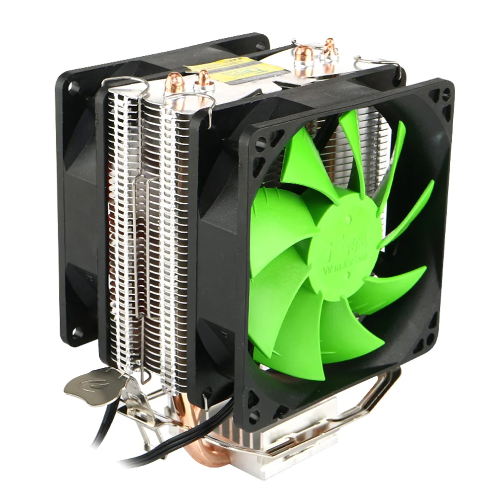 Buy 1PC New 80mm Dual Fan CPU Heatsink 12V Super