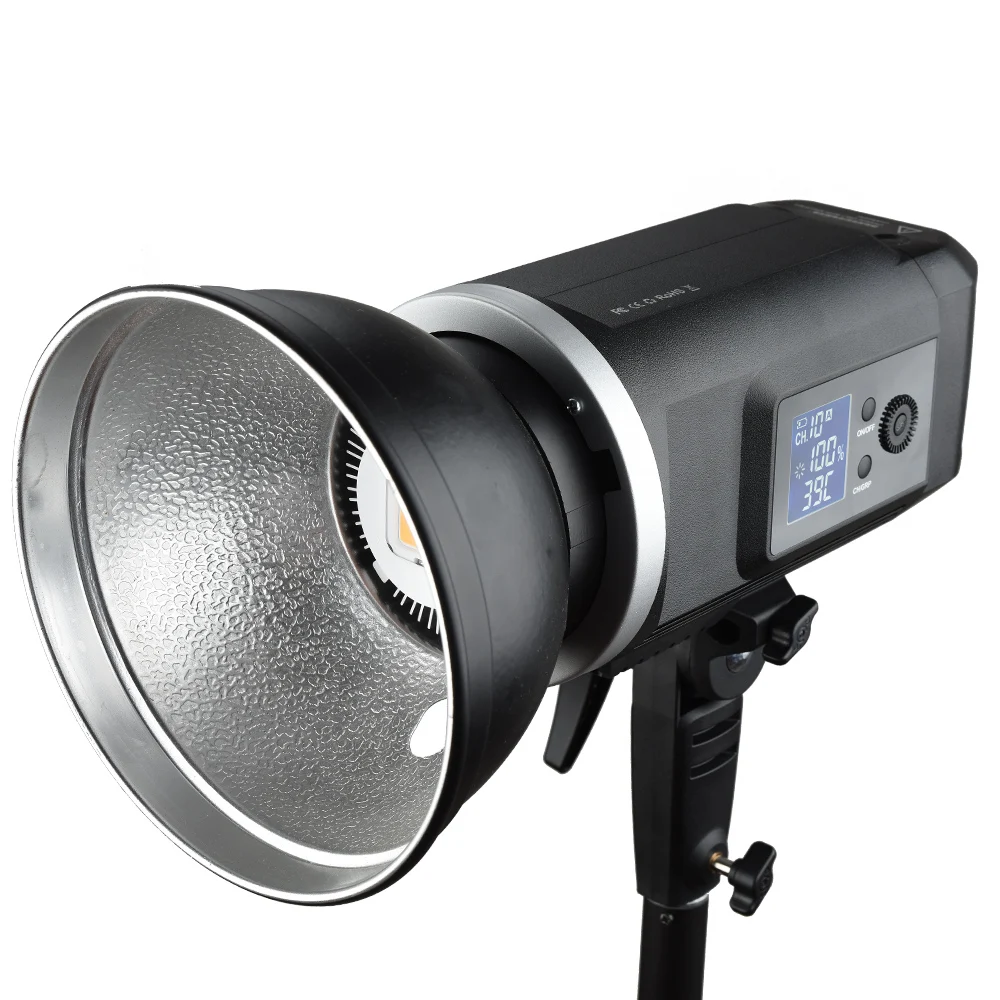 

Godox SLB60W 60W 5600K White Version hand held type Outdoors Portable Continuous LED Using Lithium Battery (Bowens Mount)