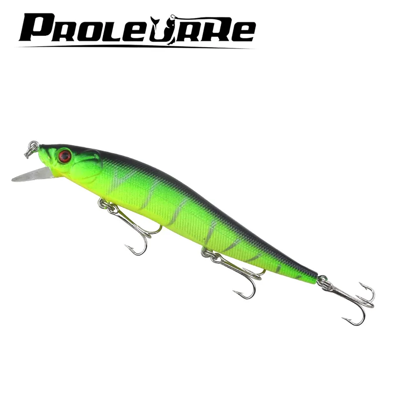 Proleurre 1 قطع 12 سنتيمتر 13.5 جرام أسماك الطعم الثابت باس Crankbait الصيد Wobblers وهمية الأسماك نموذج الشتاء الصيد جيدة السحر 3D عيون