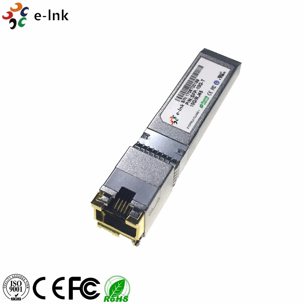 US $189 0 |10Gbps Copper SFP Transceiver, Supports Links up to 30m using Cat 6a/7 Cable-in Fiber Optic Equipments from Cellphones & Telecommunications