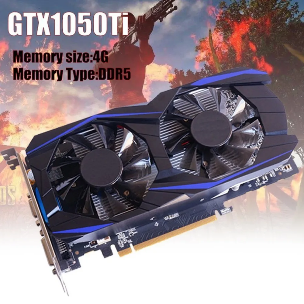 

GTX1050TI 4GB DDR5 128Bit Graphics Card PCI-E Video Card for PC Gaming Video Card for xbox for PC without cd 768 units
