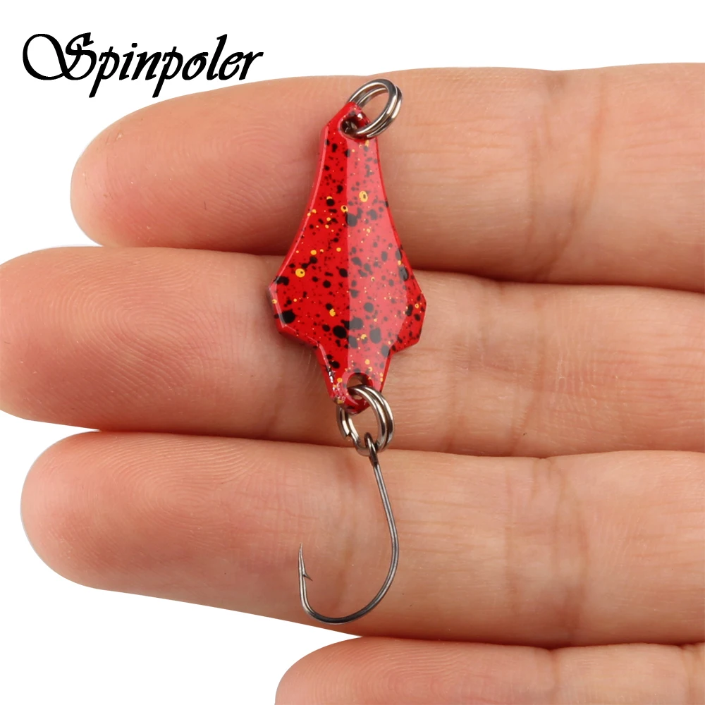 Spinpoler 5pcs 2.9g Spoon Fishing Lure With High Quality Single Hook