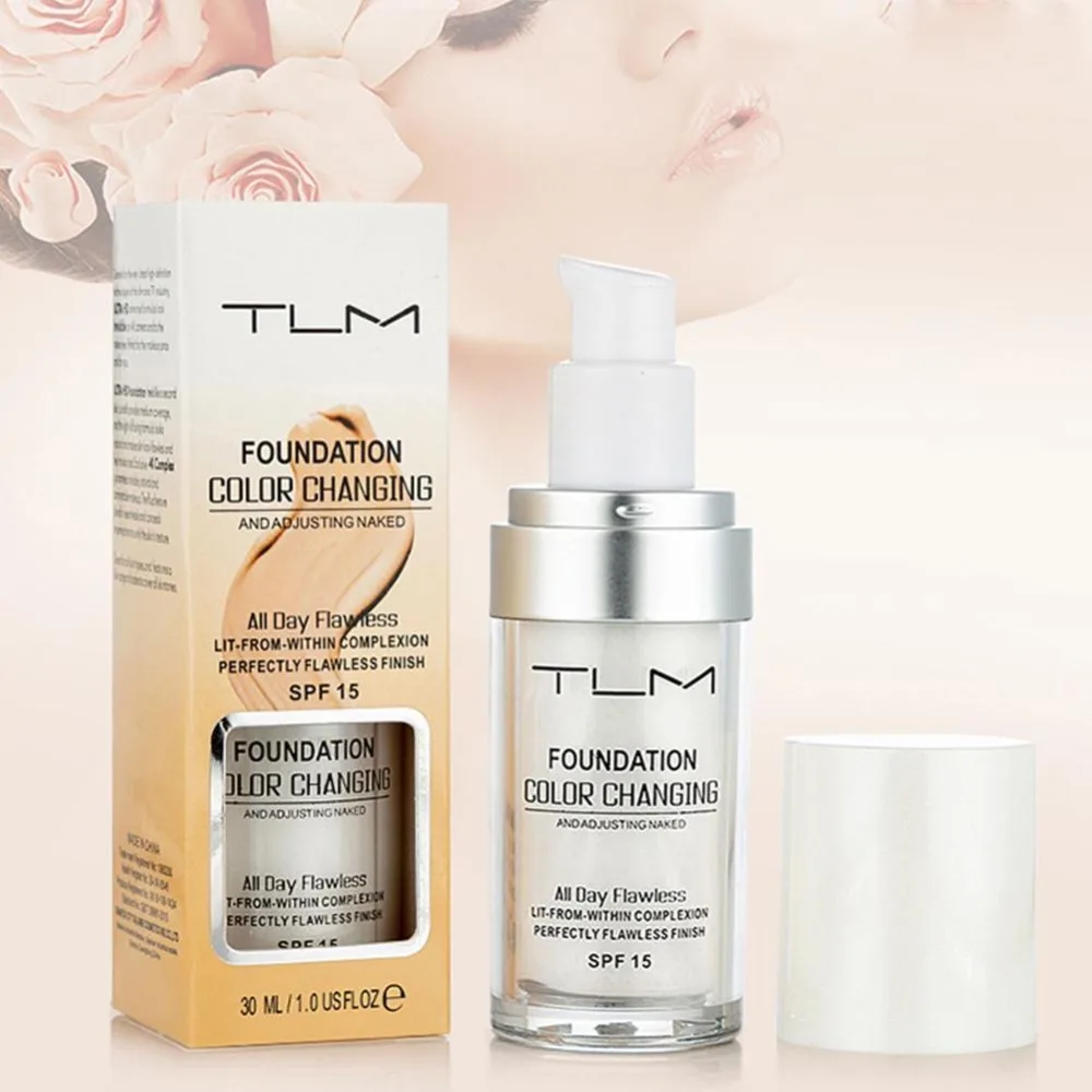 

2019 New 30ml TLM Color Changing Foundation Liquid Base Makeup Change To Your Skin Tone By Just Blending Wholesale Available