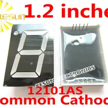 50 шт. x 1,2 дюйма Красный 12101AS 12101BS общий катод/анод одна цифровая трубка дисплей модуль