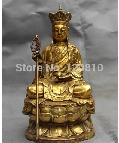 

Chinese Buddhism Copper Bronze Jizo Rohan Buddhist monk Buddha God Statue