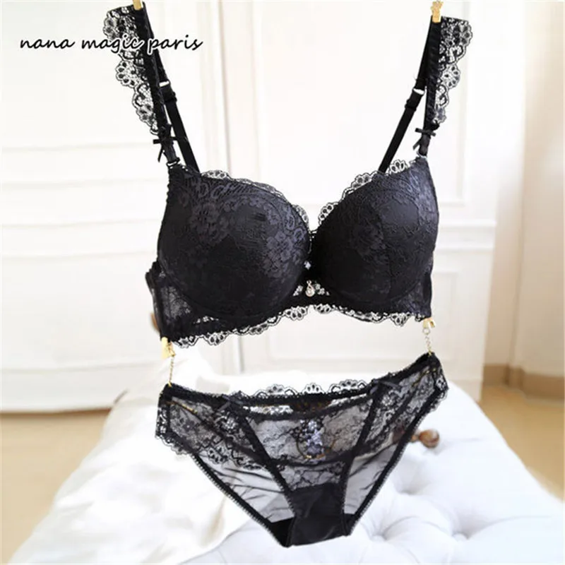 New Sexy Push Up Lace Bra Set Women Lingerie Underwear Underwire Deep V 32B-36B New Sexy Push Up Lace Bra Set Women Lingerie Underwear Underwire Deep V 32B-36B